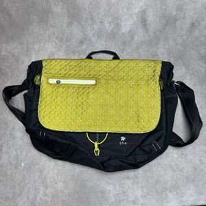 SHERPANI Messenger Bag Crossbody Purse Black Green Quilted